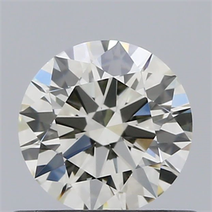 Picture of Natural Diamond 0.53 Carats, Round with Excellent Cut, K Color, VVS1 Clarity and Certified by GIA