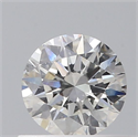 Natural Diamond 0.50 Carats, Round with Excellent Cut, H Color, SI2 Clarity and Certified by GIA