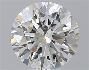 Picture of Natural Diamond 4.01 Carats, Round with Excellent Cut, H Color, SI1 Clarity and Certified by GIA