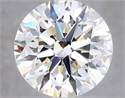 Natural Diamond 2.01 Carats, Round with Excellent Cut, H Color, VS1 Clarity and Certified by GIA