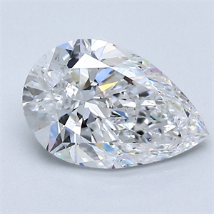 Picture of Natural Diamond 1.20 Carats, Pear with  Cut, D Color, SI1 Clarity and Certified by GIA