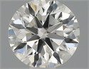 Natural Diamond 0.51 Carats, Round with Excellent Cut, H Color, VS1 Clarity and Certified by IGI