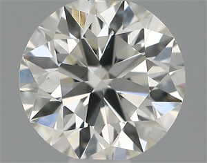 Picture of Natural Diamond 0.51 Carats, Round with Excellent Cut, H Color, VS1 Clarity and Certified by IGI