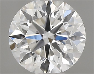 Picture of Natural Diamond 0.40 Carats, Round with Excellent Cut, F Color, VS2 Clarity and Certified by GIA