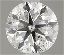 Natural Diamond 0.51 Carats, Round with Very Good Cut, F Color, I1 Clarity and Certified by GIA