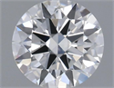 Natural Diamond 0.40 Carats, Round with Excellent Cut, H Color, SI1 Clarity and Certified by GIA