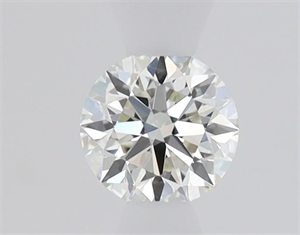 Picture of Natural Diamond 0.40 Carats, Round with Excellent Cut, J Color, VVS2 Clarity and Certified by GIA