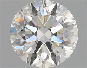 Picture of Natural Diamond 2.01 Carats, Round with Excellent Cut, H Color, VVS1 Clarity and Certified by GIA