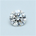 Natural Diamond 0.41 Carats, Round with Excellent Cut, D Color, SI1 Clarity and Certified by GIA