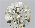 Natural Diamond 0.61 Carats, Round with Excellent Cut, J Color, VS1 Clarity and Certified by IGI