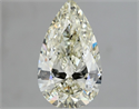 Natural Diamond 1.50 Carats, Pear with  Cut, K Color, SI1 Clarity and Certified by IGI