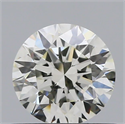 Natural Diamond 0.55 Carats, Round with Excellent Cut, K Color, VVS2 Clarity and Certified by GIA