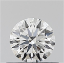 Natural Diamond 0.40 Carats, Round with Excellent Cut, F Color, VS1 Clarity and Certified by IGI