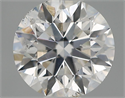 Natural Diamond 0.50 Carats, Round with Excellent Cut, F Color, SI1 Clarity and Certified by IGI