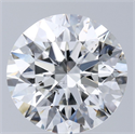 Natural Diamond 2.21 Carats, Round with Excellent Cut, H Color, SI2 Clarity and Certified by GIA