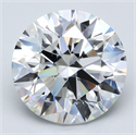 Natural Diamond 6.01 Carats, Round with Excellent Cut, F Color, VS1 Clarity and Certified by GIA