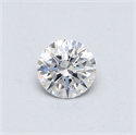 Natural Diamond 0.40 Carats, Round with Excellent Cut, E Color, SI2 Clarity and Certified by GIA