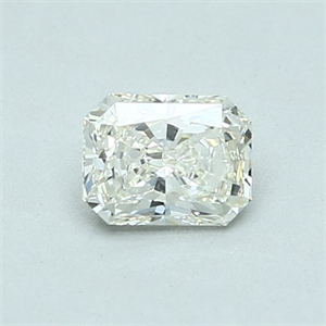 Picture of Natural Diamond 0.57 Carats, Radiant with  Cut, K Color, VVS1 Clarity and Certified by GIA