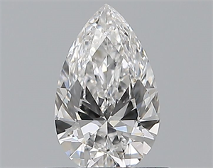 Picture of Natural Diamond 0.50 Carats, Pear with  Cut, E Color, VVS2 Clarity and Certified by GIA