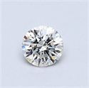 Natural Diamond 0.46 Carats, Round with Very Good Cut, I Color, SI1 Clarity and Certified by GIA