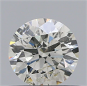 Natural Diamond 0.52 Carats, Round with Excellent Cut, H Color, SI2 Clarity and Certified by IGI