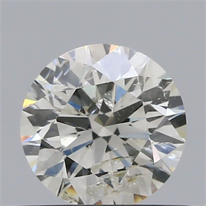 Picture of Natural Diamond 0.52 Carats, Round with Excellent Cut, H Color, SI2 Clarity and Certified by IGI