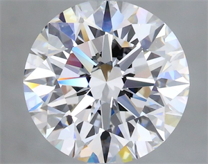 Picture of Natural Diamond 1.67 Carats, Round with Excellent Cut, E Color, VVS2 Clarity and Certified by GIA