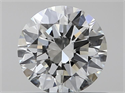 Natural Diamond 0.50 Carats, Round with Excellent Cut, J Color, SI1 Clarity and Certified by GIA