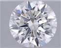 Natural Diamond 0.41 Carats, Round with Excellent Cut, F Color, SI1 Clarity and Certified by GIA