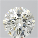 Natural Diamond 5.41 Carats, Round with Excellent Cut, J Color, SI2 Clarity and Certified by IGI