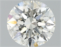 Natural Diamond 0.51 Carats, Round with Excellent Cut, K Color, VS2 Clarity and Certified by GIA