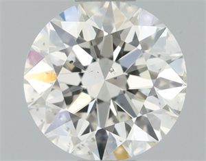 Picture of Natural Diamond 0.51 Carats, Round with Excellent Cut, K Color, VS2 Clarity and Certified by GIA