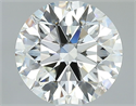 Natural Diamond 2.20 Carats, Round with Excellent Cut, J Color, SI2 Clarity and Certified by GIA