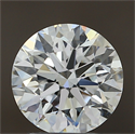 Natural Diamond 1.90 Carats, Round with Excellent Cut, D Color, VS1 Clarity and Certified by GIA