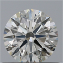 Natural Diamond 0.55 Carats, Round with Excellent Cut, K Color, VVS1 Clarity and Certified by GIA