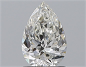 Natural Diamond 0.91 Carats, Pear with  Cut, H Color, SI1 Clarity and Certified by GIA