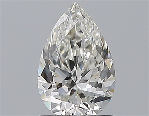 Picture of Natural Diamond 0.91 Carats, Pear with  Cut, H Color, SI1 Clarity and Certified by GIA