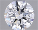 Natural Diamond 0.40 Carats, Round with Excellent Cut, F Color, VS2 Clarity and Certified by GIA