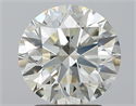 Natural Diamond 2.50 Carats, Round with Excellent Cut, J Color, VVS2 Clarity and Certified by IGI