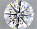 Natural Diamond 0.44 Carats, Round with Excellent Cut, F Color, VS2 Clarity and Certified by GIA