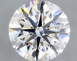 Picture of Natural Diamond 0.44 Carats, Round with Excellent Cut, F Color, VS2 Clarity and Certified by GIA