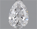 Natural Diamond 0.56 Carats, Pear with  Cut, D Color, VVS1 Clarity and Certified by GIA