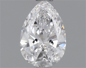 Picture of Natural Diamond 0.56 Carats, Pear with  Cut, D Color, VVS1 Clarity and Certified by GIA