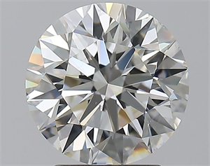 Picture of Natural Diamond 2.61 Carats, Round with Excellent Cut, H Color, VS2 Clarity and Certified by GIA