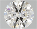 Natural Diamond 0.43 Carats, Round with Excellent Cut, I Color, IF Clarity and Certified by GIA