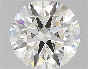 Picture of Natural Diamond 0.43 Carats, Round with Excellent Cut, I Color, IF Clarity and Certified by GIA