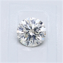 Natural Diamond 0.50 Carats, Round with Very Good Cut, H Color, SI2 Clarity and Certified by GIA