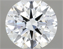 Natural Diamond 0.40 Carats, Round with Very Good Cut, J Color, VVS2 Clarity and Certified by GIA