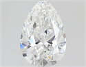 Natural Diamond 0.51 Carats, Pear with  Cut, D Color, VVS2 Clarity and Certified by GIA