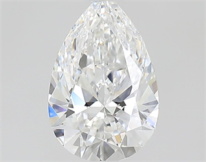 Picture of Natural Diamond 0.51 Carats, Pear with  Cut, D Color, VVS2 Clarity and Certified by GIA